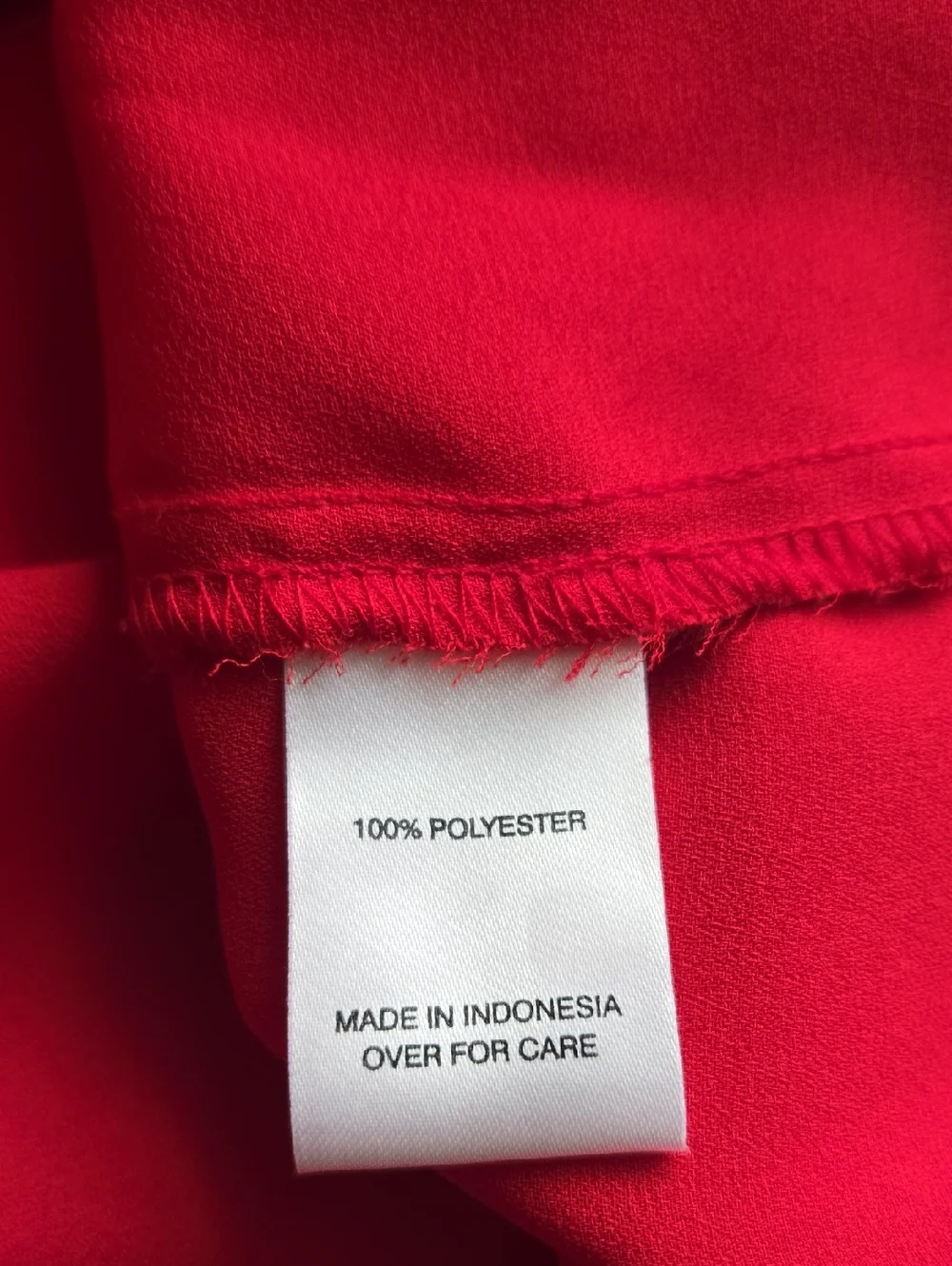 Women's Red Cold-Shoulder Ruffle Blouse - Picture 7 of 10